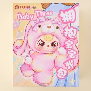 🎁BABY THREE Hugging Plushie 🎒Backpack 400%